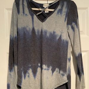 criss cross long sleeve shirt